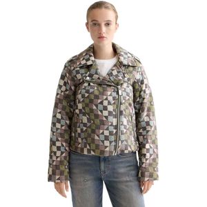 Scotch & Soda Quilted Biker Leren Jas