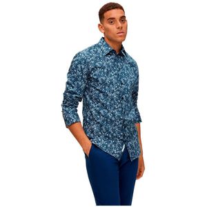 Selected Soho Long Sleeve Shirt Blauw XS Man