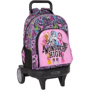 Safta Compact With Remove Evolutive Trolley Monster High Drama Rugzak