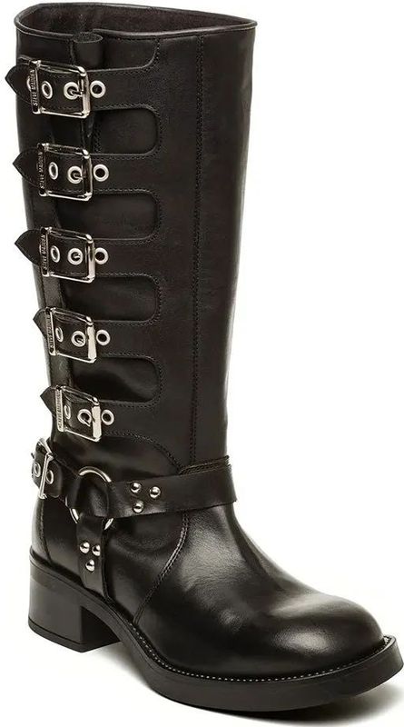 BATTLE - Werklaars - Leer - Zwart