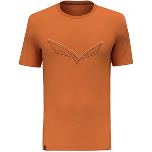 Salewa Pure Eagle Frame Dry Short Sleeve T-shirt Oranje 2XL Man