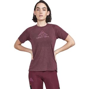 Craft Adv Trail Wool Short Sleeve T-shirt Paars S Vrouw