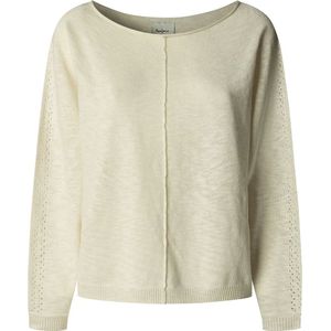 PEPE JEANS - Gebreide Trui - Wit - Katoen - Casual Stijl