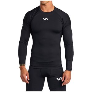 Rvca Compression Long Sleeve T-shirt Zwart S Man