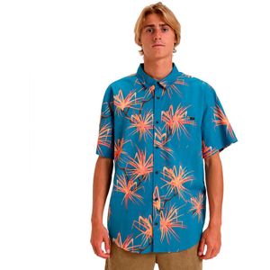 Billabong - Functioneel Shirt - Blauw - Korte Mouwen - 100% Katoen