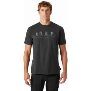 Helly Hansen Skog Recycled Graphic Short Sleeve T-shirt Zwart M Man