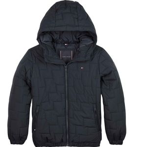Tommy Hilfiger Quilted Puffer Jacket Blauw 16 Years Meisje