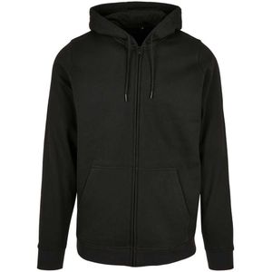 Build Your Brand Basic Full Zip Sweatshirt Zwart L Man