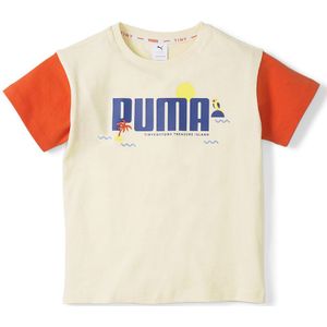 Puma Select X Tiny Colorblock Short Sleeve T-shirt Wit 7-8 Years Jongen
