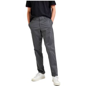 Selected New Miles Straight Fit Chino Pants Grijs 31 / 32 Man