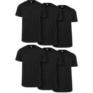 Urban Classics Basic 6-pa Gt T-shirt Zwart 3XL Man