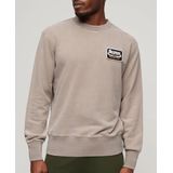 Superdry - M2013682A - Sweatshirt - Bruin - Losse Pasvorm - Lange Mouwen - Katoen