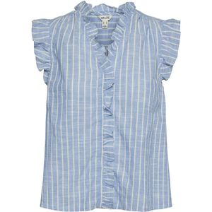 Vero Moda Kaori Long Sleeve Shirt Blauw XL Vrouw