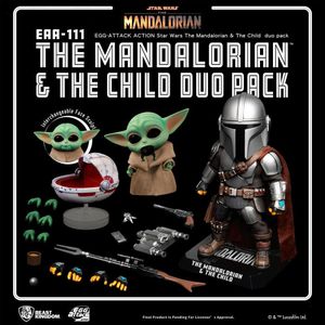 Star Wars Egg Attack The Mandalorian Y The Child Figure Zilver