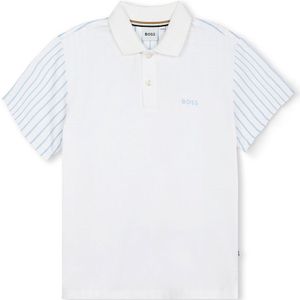 Boss J50763 Short Sleeve Polo Wit 10 Years