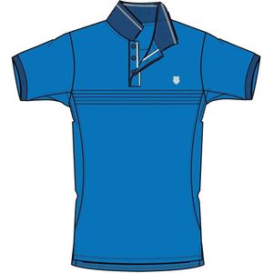 K-swiss Core Team Stripe Korte Mouw Poloshirt