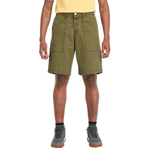 Timberland Washed Canvas Stretch Fatigue Shorts Groen 31 Man