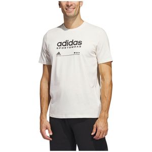 Adidas Lounge Short Sleeve T-shirt Wit L Man