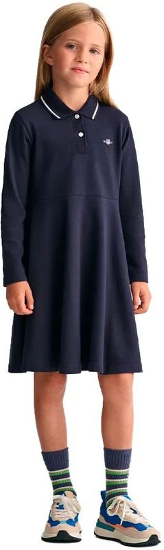 Gant 751135 Lange Jurk Met Lange Mouwen