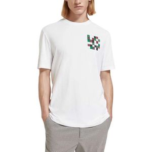 Scotch & Soda Artwork T-shirt Met Korte Mouwen