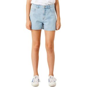 LMTD Gestreepte Mom Short NLFPINIZZA DNM HW MOM SHORTS NOOS Light Blue Denim