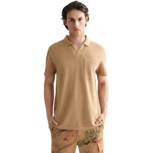 Scotch & Soda Garment Dyed Pique Relaxed Fit Korte Mouw Poloshirt