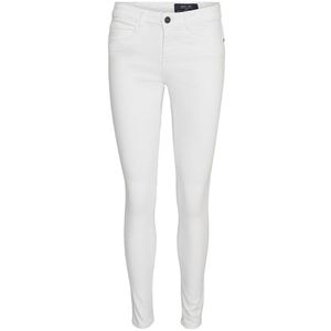 Noisy May Eve Skinny White Low Waist Jeans Wit 29 / 32 Vrouw