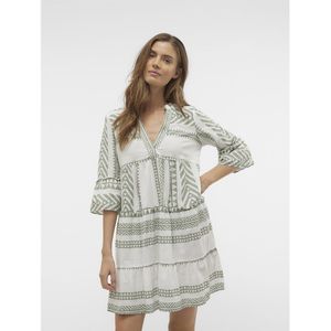 Vero Moda Dicthe 3/4 Sleeve Dress Wit XL Vrouw