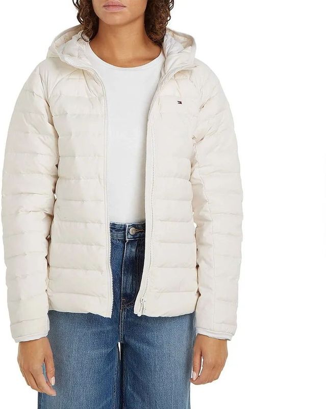 Tommy Hilfiger - Sporty LW Donsjas - Winterjas - Met Capuchon - Gewatteerde Stiksels