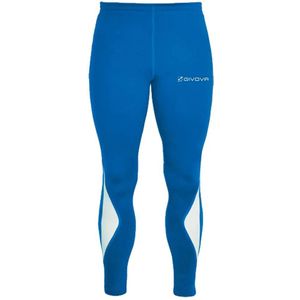 Givova - Legging - Technische Stof - Zwart - Reflecterend Logo