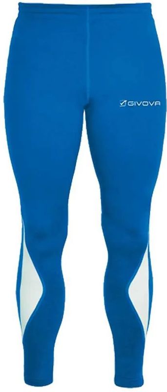 Givova - Legging - Technische Stof - Zwart - Reflecterend Logo