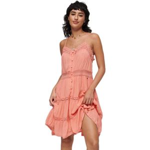 Superdry Alana Cami Short Dress Roze XL Vrouw