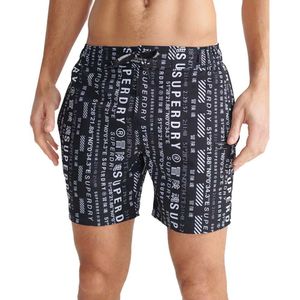 Superdry All Over Print 21´´ Swimming Shorts Zwart S Man