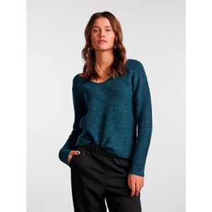 Pieces Ellen V Neck Sweater Blauw S Vrouw
