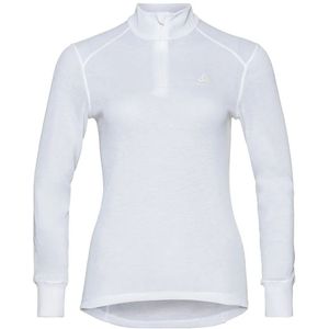 Ondershirt Odlo Women BL Top Turtle Neck LS Half Zip Active W White