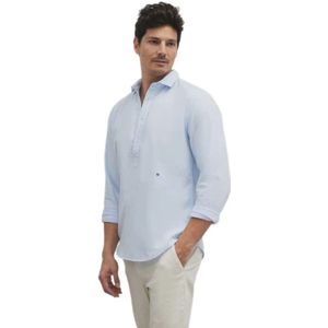 Silbon Sport Oxford 1/2 Overhemd Met Lange Mouwen