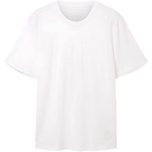 Tom Tailor 1037741 Short Sleeve T-shirt 2 Units Wit S Man
