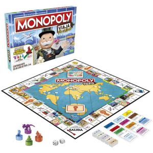 Hasbro Monopoly Travels Around The World Board Game Veelkleurig