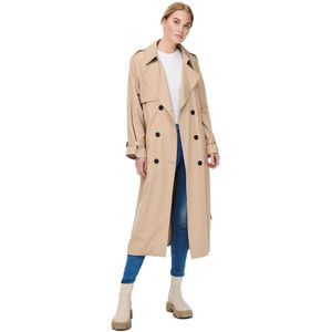 Only Chloe Trench Coat Beige XL Vrouw