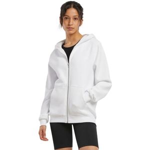 Build Your Brand - By290 - Fluffy Zip Hoody - Wit - Dames