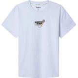 Pepe Jeans - PB503979 - T-shirt - Wit - Katoen - Korte Mouwen - Casual