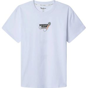 Pepe Jeans - PB503979 - T-shirt - Wit - Katoen - Korte Mouwen - Casual