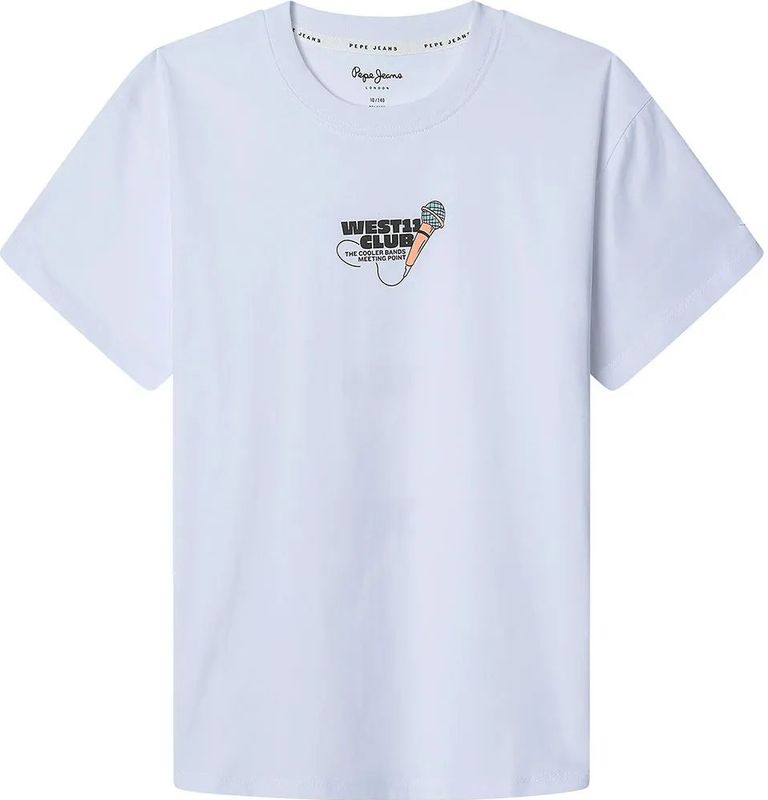 Pepe Jeans - PB503979 - T-shirt - Wit - Katoen - Korte Mouwen - Casual