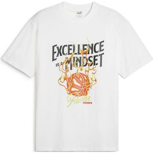 Puma Hoops Excellence Short Sleeve T-shirt Wit M Man