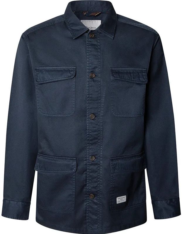 Pepe Jeans - PM3090822 Channon - Overhemd - Marineblauw - Katoen - Lange Mouwen