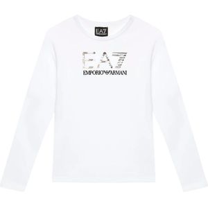 Ea7 Emporio Armani 6rbt54 Long Sleeve T-shirt Wit 8 Years Jongen