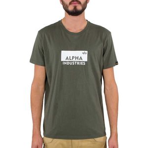 Alpha Industries Box Logo Short Sleeve T-shirt Groen S Man