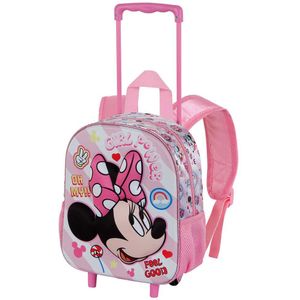 Karactermania Disney Minnie Mouse Power Small 3d Backpack With Wheels Roze