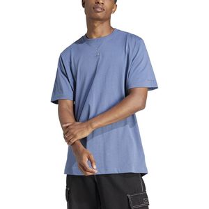 Adidas All Szn Short Sleeve T-shirt Blauw M / Regular Man