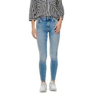 Only Blush Life Mid Waist Sikinny Ankle Raw Rea306 Jeans Blauw S / 30 Vrouw